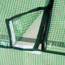 Mini Serra da Giardino 180x90x70 cm in Polietilene Verde-8