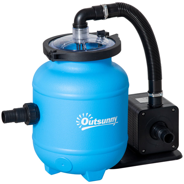 Pompa Filtrante per Piscina Fuoriterra 4000 lt/h Filtro a Sabbia Blu prezzo