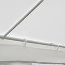 Gazebo in Tessuto PE con Zanzariera Bianco 4x3m -9