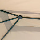 Gazebo da Giardino 3,98x2,98m con Zanzariere in Alluminio e Acciaio Khaki-7