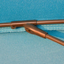 Ombrellone da Giardino Ø255 cm in Metallo, Fibra di vetro e Poliestere Blu-8