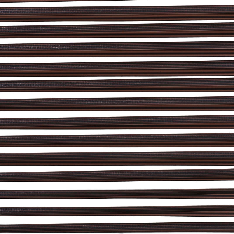 Set di 2 Braccioli di Ricambio in Rattan Sintetico Marrone 63x60x6 cm -5