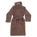 Accappatoio in Spugna di Cotone Tortora Feridras-2