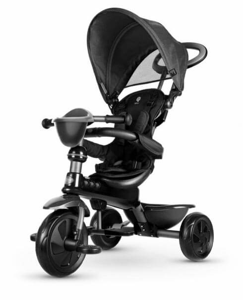 prezzo Triciclo a Spinta per Bambini con Maniglione Direzionabile Qplay Cosy Nero