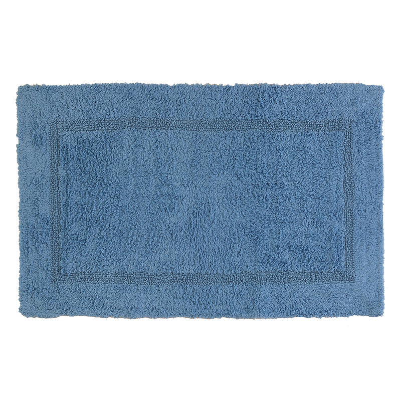 Tappeto Bagno in Cotone con Antiscivolo Azzurro Feridras Frame-2