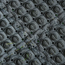 Set 10 Piastrelle Prato Artificiale per Giardino Densità 6500 30x30 cm Erba Sintetica Verde-9