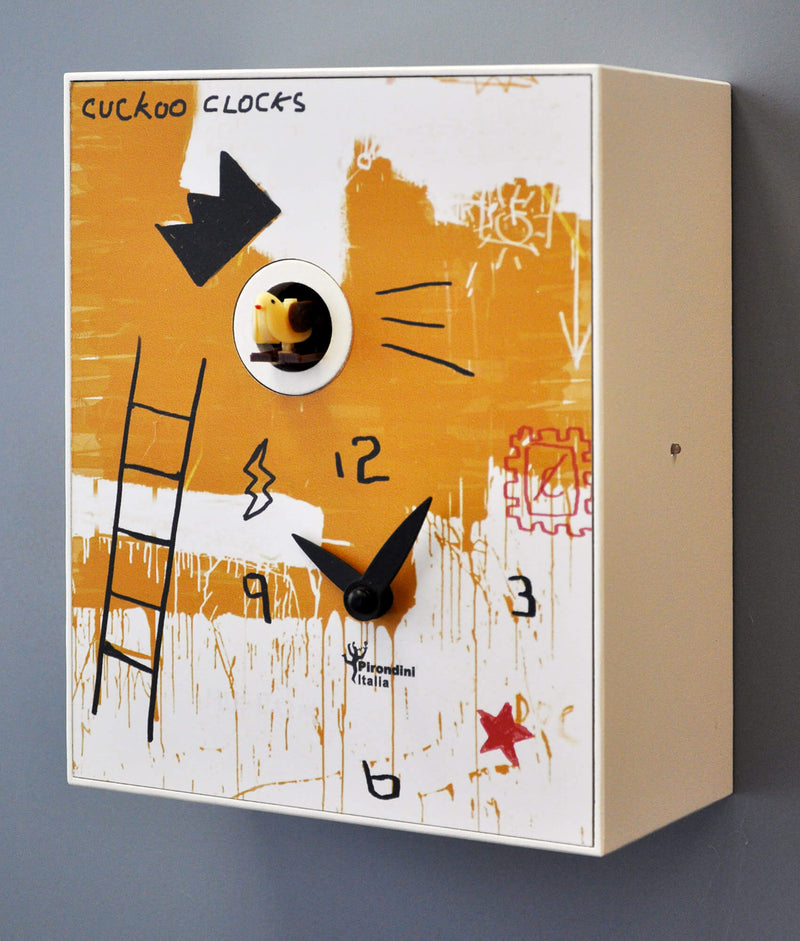 Orologio a Cucù da Parete 16,5x20x10cm Pirondini Italia D'Apres Basquiat-2