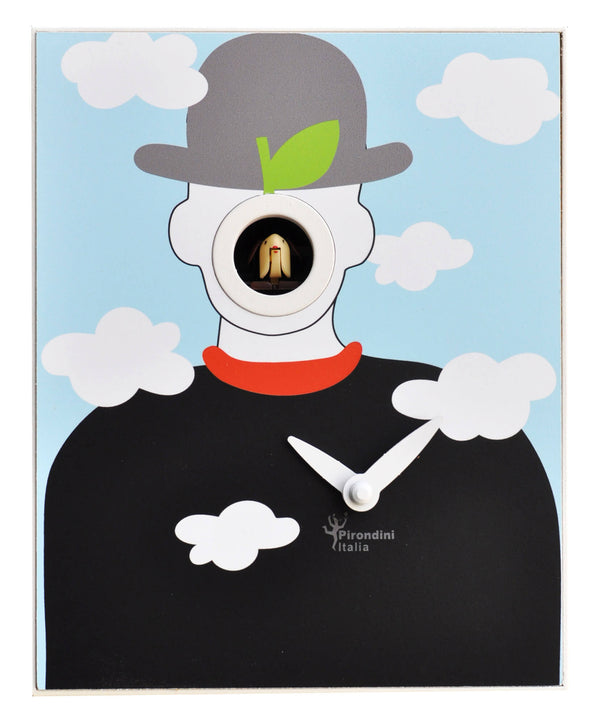 Orologio a Cucù da Parete 16,5x20x10cm Pirondini Italia D'Apres Magritte prezzo