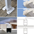 Pergola da Giardino in Alluminio 3x3,05m Onduline Emilia Bianco/Bianco-5