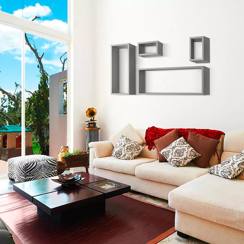 Domino mensola con 2 cassetti da parete design moderno soggiorno