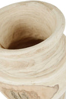 Vaso maxi anfora in legno cm Ø37,5xh27-3