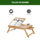 Tavolino da Letto per PC Portatile con Sistema di Raffreddamento in Bambù 55x35x22-30 cm -7