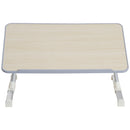 Tavolino da Letto Regolabile in Legno e Acciaio 54x30x22.5-32 cm -5