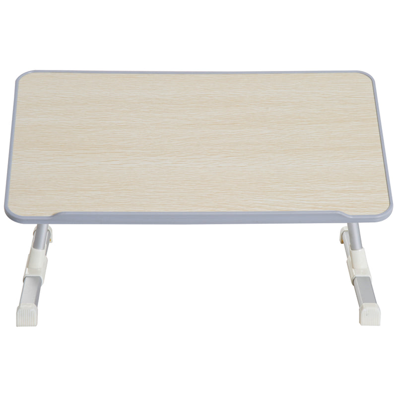 Tavolino da Letto Regolabile in Legno e Acciaio 54x30x22.5-32 cm -5