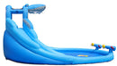 Castello Giostra Gonfiabile Acquatico Shark Splash Center con Pompa Happy Hop-4