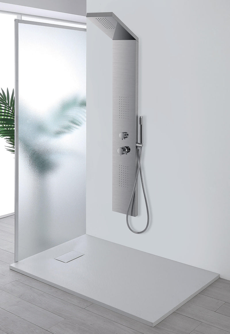 Colonna Doccia Idromassaggio in Acciaio Top Satinata-2