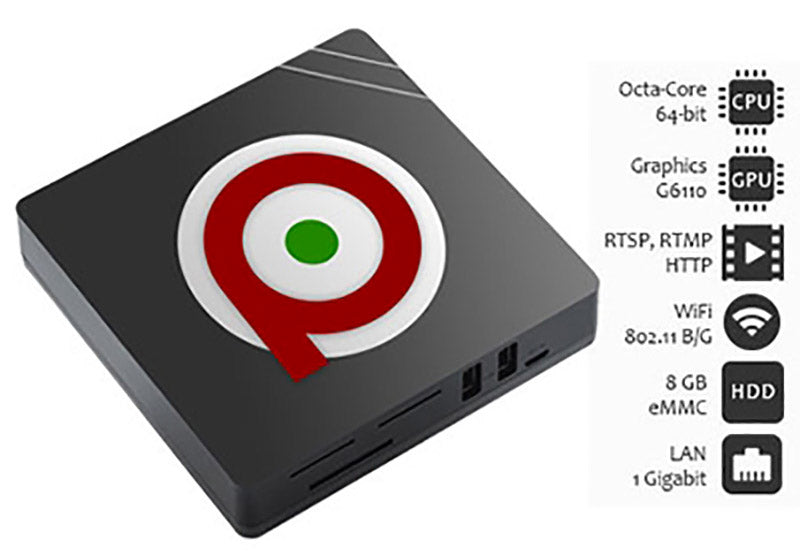 Unità Centrale per Sistema Multimediale Eliminacode Qretail Visel QS-Retailbox Nero-3