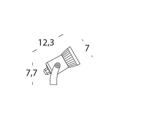 Faretto da Esterno a LED 6W Sovil Gun Grigio-3