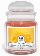 Candela Profumata 410 gr in Cera Vegetale Vasetto in Vetro Fresh Orange Explosion -1