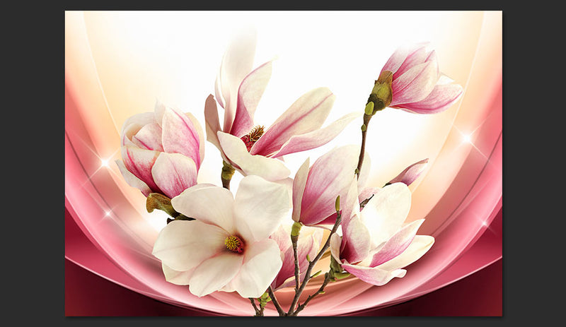 Fotomurale - Magnolia in Rays 300X210 cm Carta da Parato Erroi-2