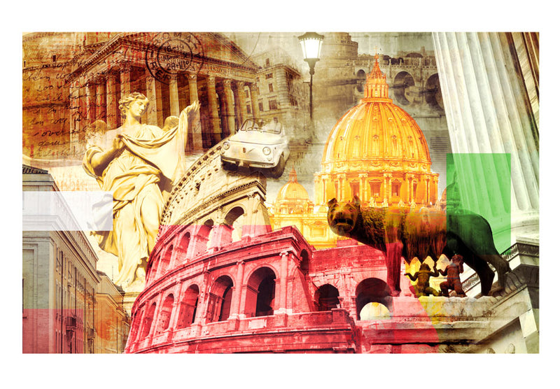 Carta da Parati Fotomurale - Roma - Collage 450x280 cm Erroi-2