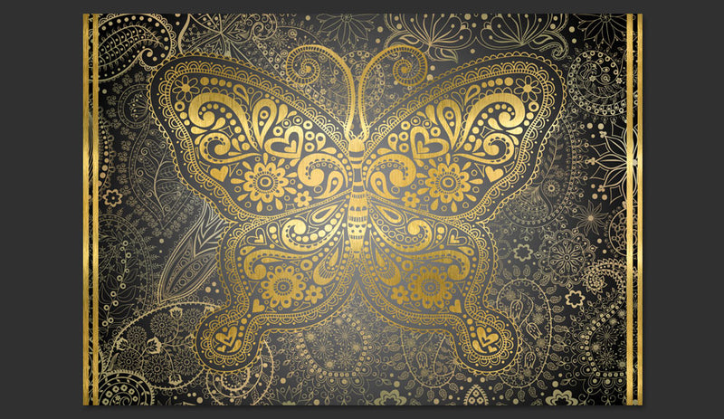 Fotomurale - Golden Butterfly 400X280 cm Carta da Parato Erroi-2