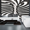 Fotomurale - Black And White Swirl 400X280 cm Carta da Parato Erroi-1