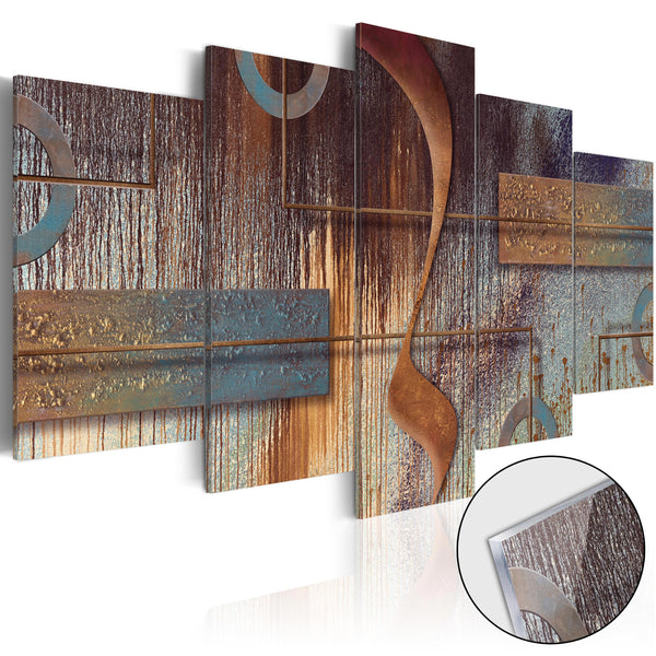 Quadro Su Vetro Acrilico - Oriental Composition 100x50cm Erroi prezzo