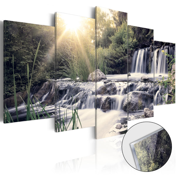 online Quadro Su Vetro Acrilico - Waterfall Of Dreams 100x50cm Erroi