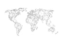 Carta da Parati Fotomurale - Map Of The World - White Solids 450x270 cm Erroi-2