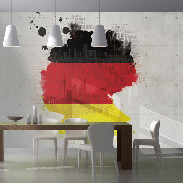 Carta Da Parati Fotomurale - Colori Nazionali Della Germania 450x270cm Erroi prezzo