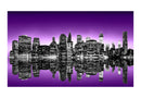 Carta da Parati Fotomurale - The Big Apple in Purple Color 450x270 cm Erroi-2