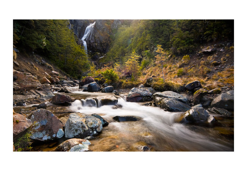 Carta da Parati Fotomurale - Ohakune - Waterfalls in New Zealand 450x270 cm Erroi-2