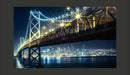 Fotomurale - Bay Bridge di Notte 450X270 cm Carta da Parato Erroi-2