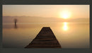 Fotomurale - Ponteggio, Lago, Tramonto 550X270 cm Carta da Parato Erroi-2