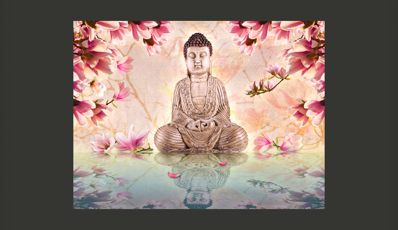 Fotomurale - Buddha e Magnolia 350X270 cm Carta da Parato Erroi-2