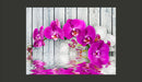 Fotomurale - Violet Orchids With Water Reflexion 350X270 cm Carta da Parato Erroi-2