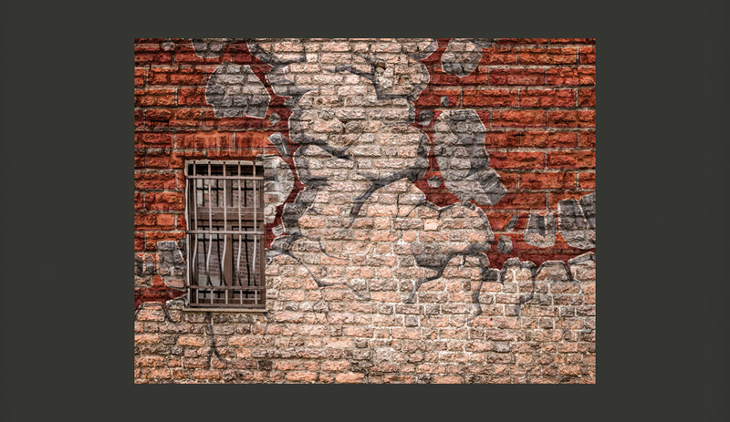 Fotomurale - Break The Wall 350X270 cm Carta da Parato Erroi-2