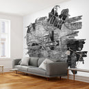 Fotomurale - Black-And-White New York Collage 350X270 cm Carta da Parato Erroi-1