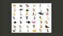 Fotomurale - Learning By Playing Animals 350X270 cm Carta da Parato Erroi-2