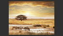 Fotomurale - Zebre Africane Presso L'Acqua 200X154 cm Carta da Parato Erroi-2