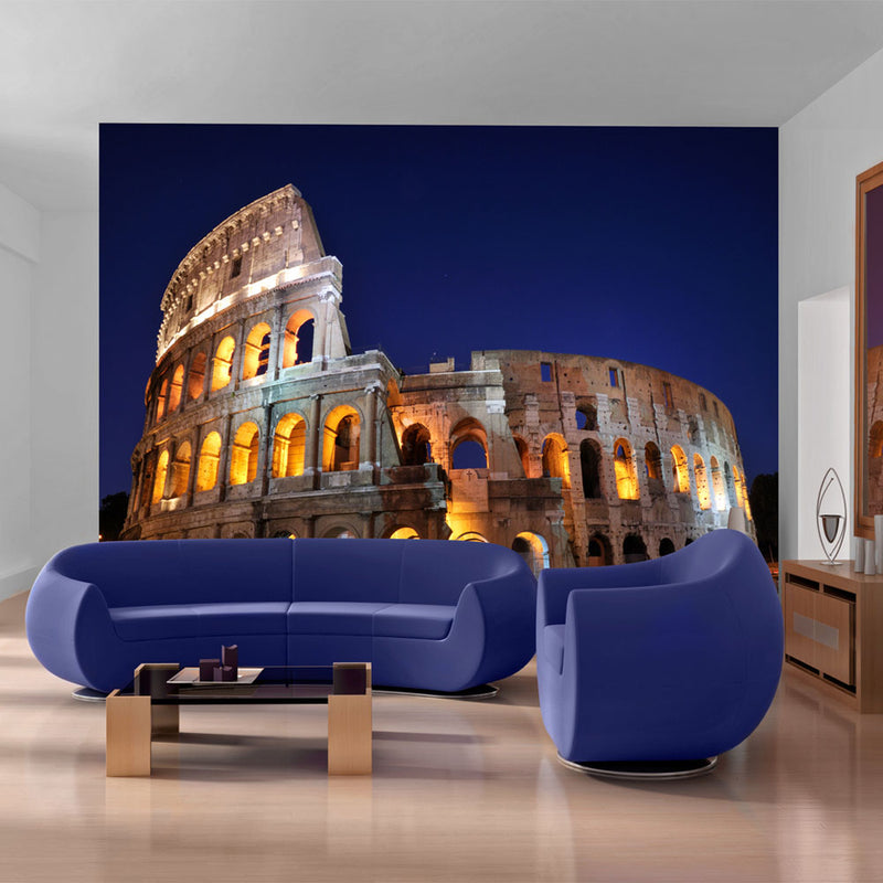 Fotomurale - Colosseo di Notte 200X154 cm Carta da Parato Erroi-1