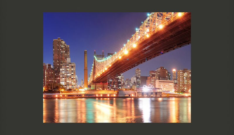 Fotomurale - Fiery Brooklyn Bridge 200X154 cm Carta da Parato Erroi-2