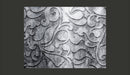 Fotomurale - Sfondo Grigio con Motivi Floreali 200X154 cm Carta da Parato Erroi-2