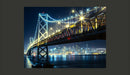 Fotomurale - Bay Bridge di Notte 200X154 cm Carta da Parato Erroi-2