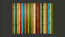 Fotomurale - Wooden Rainbow 200X154 cm Carta da Parato Erroi-2