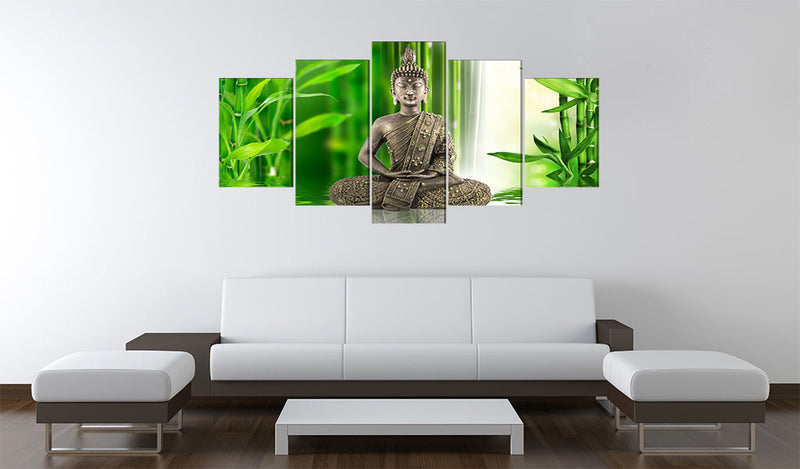 Quadro - Buddha Che Sta Meditando 100x50cm Erroi-2