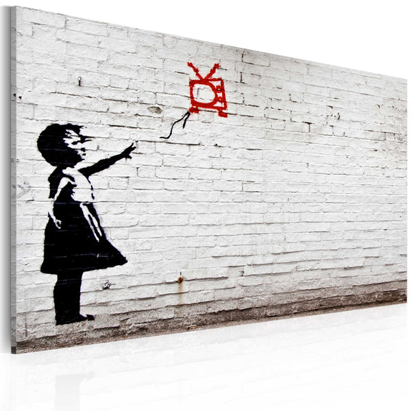 prezzo Quadro - Bambina Con Televisore Banksy Erroi