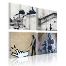 Quadro - Banksy: Quattro Idee Creative 40X40Cm Erroi-1
