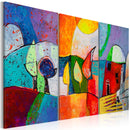 Quadro Dipinto - Paesaggio Colorato 120x80cm Erroi-1